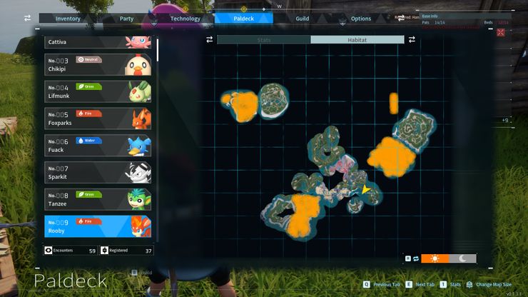 Palworld gece pokemonları