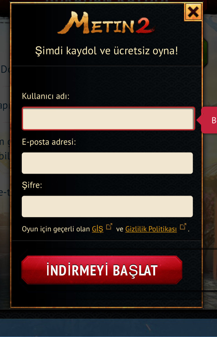 Metin2 Kayıt Nasıl Olunur